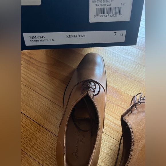 New MASSIMO MATTEO FIRENZE CUOIO Made In Italy BROWN MEN SHOES Size 8/ Uk7 - Picture 7 of 7